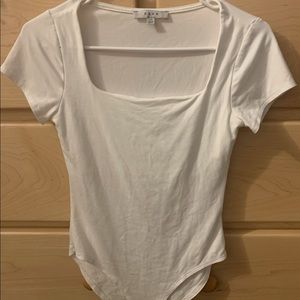 Gaze Super Soft White Bodysuit Size XS